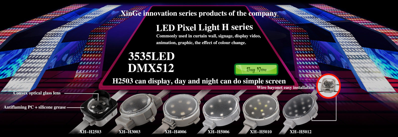 calidad Luz LED de píxeles fábrica