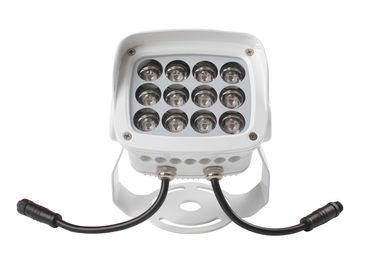 Luces de inundación al aire libre de aluminio del LED prenda impermeable blanca IP65 del cuadrado del jade de 12 vatios