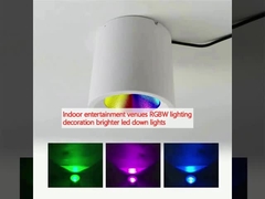 Lugares de entretenimiento en interiores Iluminación RGBW decoración más brillante LED abajo luces