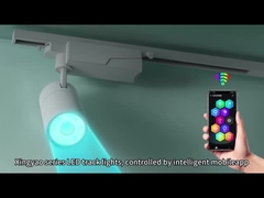 360 ajustable LED móvil luces de pista de estilo asiático moderno cuerpo de aluminio para tiendas de interior comidas bares