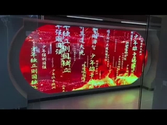 Display de pantalla transparente LED de rejilla LED transparente de malla LED de pantalla de video de pared interior P3.9-7.8