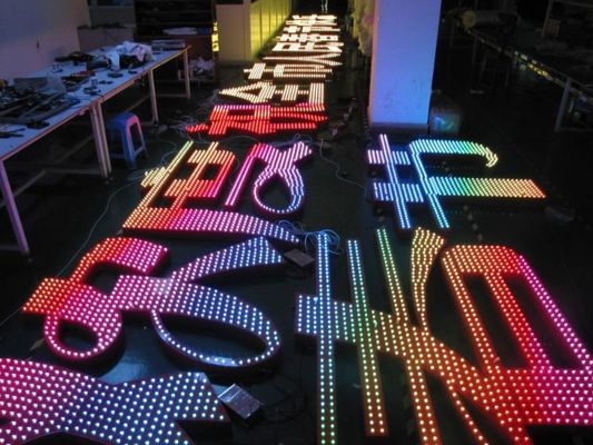 IP67 12mm 5V RGB Full Color Led Modules Outdoor Advertising Lighting For Signs