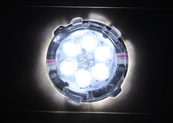 Green 30mm IP67  6 Led Pixel String Lights DC24V 0.6W With Taiwan Epistar