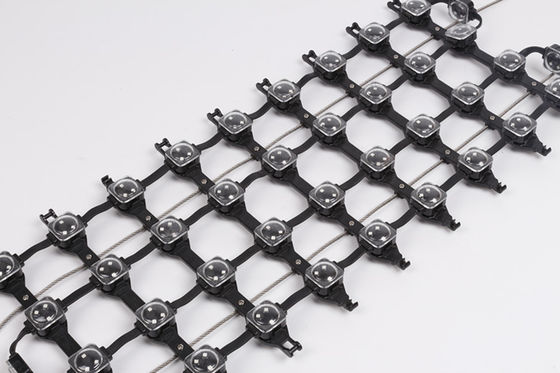 Durable Flexible LED Curtain Screen PC Material LED Mesh Display