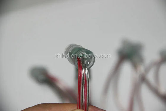 DC12V 0.2W IP67 LED Pixel Light Single Color 9mm Exposed String For Christmas Tree