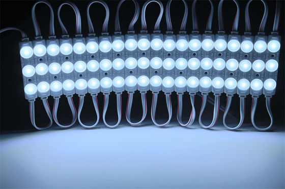 12V 3-Light SMD 2835 LED Module with 1W Sign Lens IP67 PC Body Pixel Lights for Outdoor Decoration