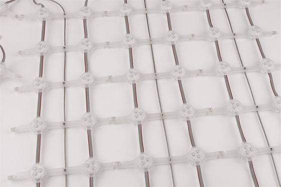 Outdoor Waterproof 48W DC12V LED Mesh Screen SMD3535 DMX512 With IP67