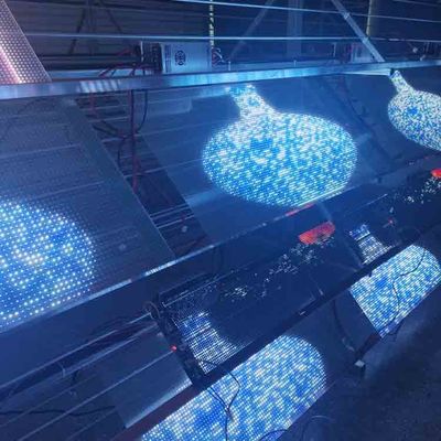 Flexible Transparent Led Film Advertising Led Display Adhesive Super Slim Led Screen P6.25 P8 P10 P16 P20