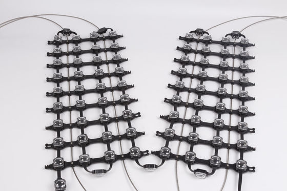 Custom P50 P62.5 P83.3 Transparent LED Mesh Outdoor Display Grid Module