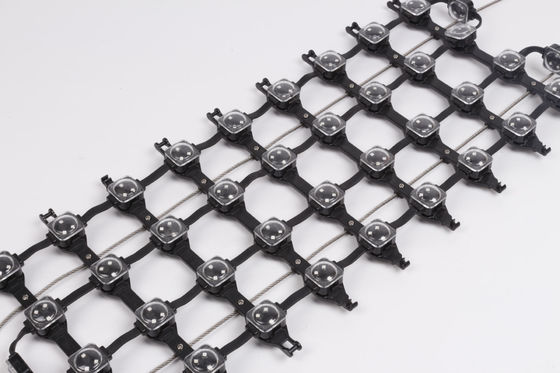 Custom P50 P62.5 P83.3 Transparent LED Mesh Outdoor Display Grid Module