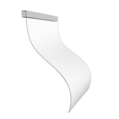 Flexible Led Film Crystal Display screen Transparent Led screen on shopping mall windows glass Adhesive led Advertising