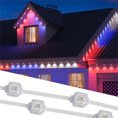 Permanent Outdoor RGB String Lights Waterproof for Ambient Temperature -40C-60C and Holiday Decor