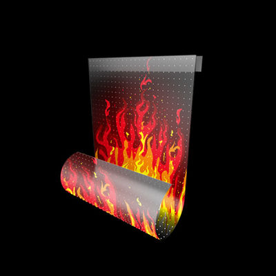 RGB Colorful LED Transparent Film Screen Indoor Flexible LED Display Screen