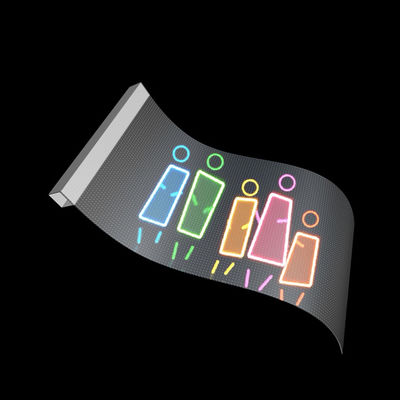 Easy Installing XH-JHP-P4 LED Flexible Transparent Film Display for Window Glass DC5V