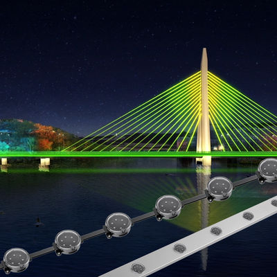 DMX512 IC Chip Waterproof Aluminum Profile Led Pixel Point Lights for Permanent Christmas Decoration at DC12V Working Voltage