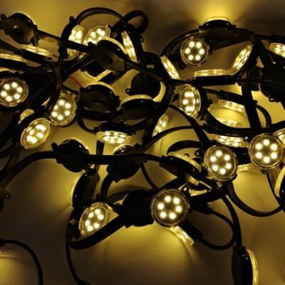 Flexible PC Material LED Point Light 50mm Diameter IP67 Waterproof 24V SMD3535 Suitable for Indoor and Outdoor Lighting