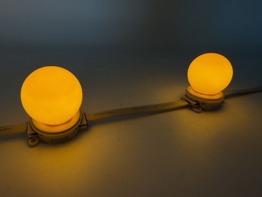 40mm RGB Full Color 24V IP67 PC LED Point Light Outdoor Building Facade Landscape Garden Decoration