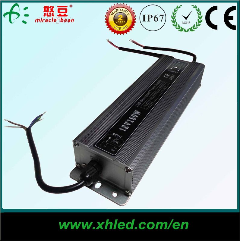 CE ROHS de Shell IP67 del hierro de la fuente de alimentación de la prenda impermeable LED de la transferencia DC12V 200W
