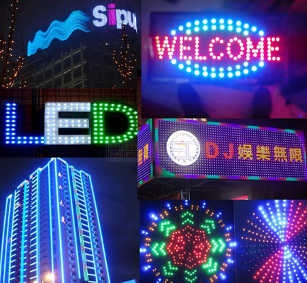 Tipo pixel RGB a todo color de la bala de la prenda impermeable 12M M LED de IP67 individualmente direccionable
