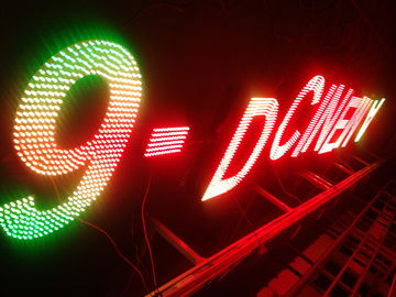 Luces llevadas al aire libre bien fabricadas decorativas grandes de la letra del Lit LED de la luz superficial del punto