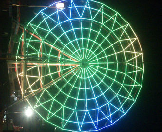 El parque de atracciones estupendo del color llevó la decoración de la noria del pixel del Rgb