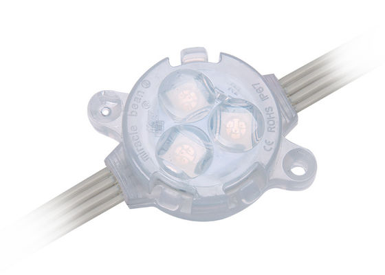 Luz puntual LED impermeable IP67 de 30 mm y 12 V con ángulo de haz de 120 grados fabricada en material de PC