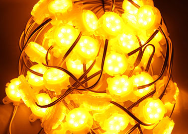 Luz amarilla del punto de DC24V 0.6W 30m m SMD 5050 LED para la decoración de la letra