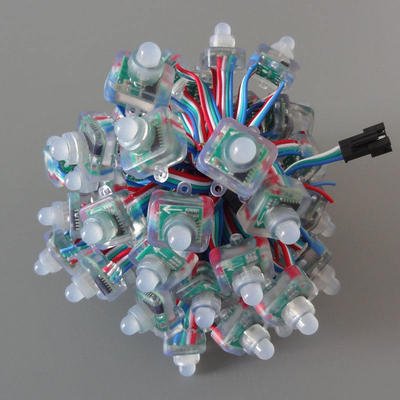 WS2811 protección de la luz 5V 12V 6898 Chip Full Silicon Glue Waterproof del pixel del cuadrado LED