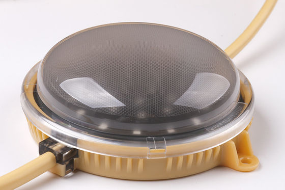 Luz LED de punto de 100 mm y 24 V, IP67, impermeable, con ángulo de haz de 180° y material de PC resistente a los rayos UV