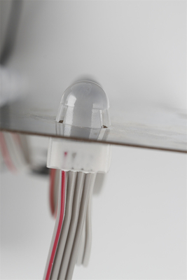 Prenda impermeable del RGB IP67 DC12V 0.3W del control de la luz DMX512 del pixel de la haba LED del milagro