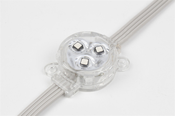 Color ligero SMD3535 del punto al aire libre DC12V 0.75W 30m m de la prenda impermeable IP67 LED solo