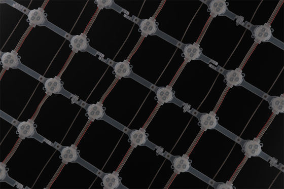 CE ROHS DC12V 75W RGB Flexible LED Mesh Curtain Miracle Bean IP67