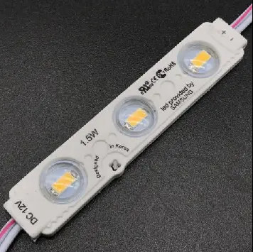 Alta luminosidad 66LM Modulo de luz LED a prueba de agua 3 Modulo de luz LED de inyección de color blanco frío 12V