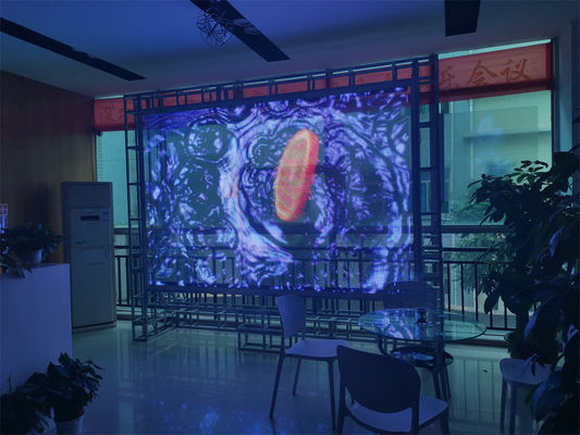 Miracle Bean Flexible P8 Display de película LED transparente SMD1314 DC5V Color RGB