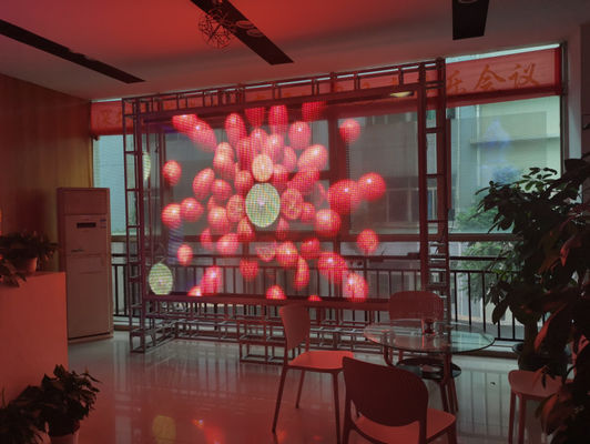 ODM OEM Pantalla de visualización LED transparente Control de racimos de alta luminosidad 10000 puntos/M2