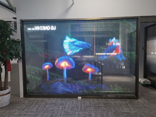 IP64 Flexible Transparent LED Film Outdoor Transparent LED Screen For Buildings