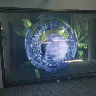 Pantalla LED de película transparente flexible fácil de instalar para publicidad