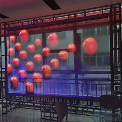 Película LED Display Película LED Pantalla P16 Placa Modulo suave flexible Pantalla LED transparente