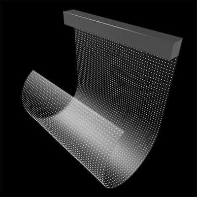 Pantalla de pantalla de vidrio transparente P10 LED Adesivo LED Pantalla de película transparente