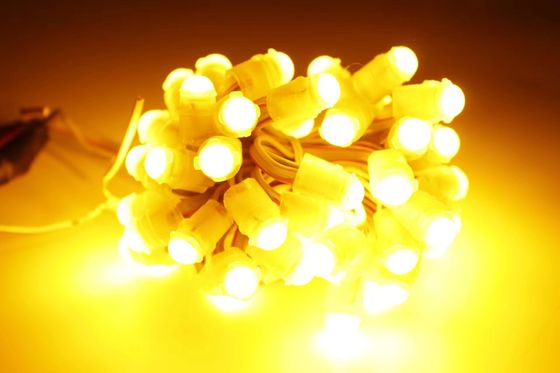 Diseño más reciente Fuera amarillo Amusement Pixel LED 12V 9MM Decorativo LED Pixel luz