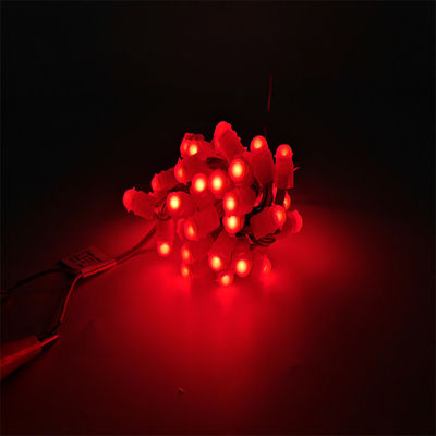 Luz de cuerda 12mm LED Pixel Module / 8mm Staw Hat LED Pixel Light PVC + silicona para la iluminación exterior de LED