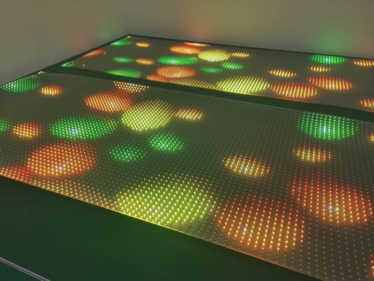 Display LED de película adhesiva LED transparente super delgada flexible para uso en tiendas de venta al por menor DC5V P4