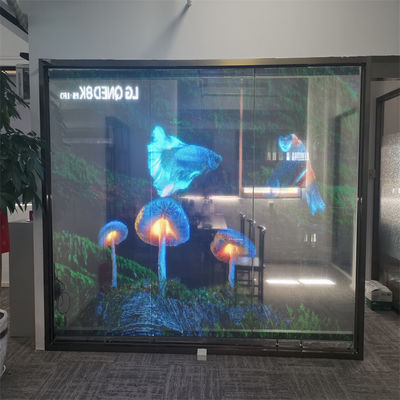 Pantalla de película transparente LED de color RGB P10 Pantalla de pantalla LED interior H flexible