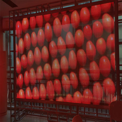 Display LED de película adhesiva LED transparente super delgada flexible para uso en tiendas de venta al por menor DC5V P4