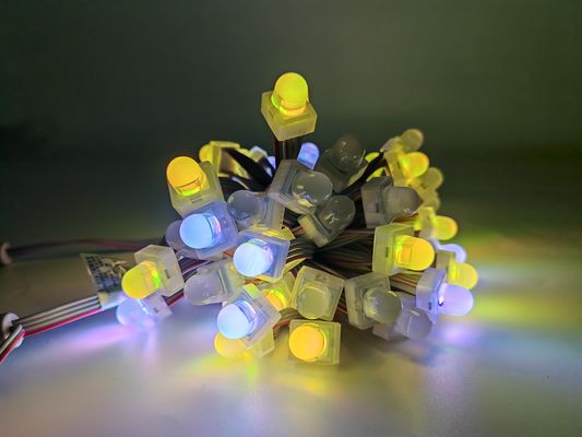 12mm Square LED Pixel Addressable 0.3W DC12V 160 Degree LED Pixel Light