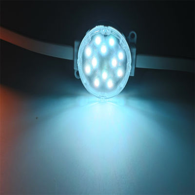 IP67 impermeable DC24V 50MM DMX LED RGB luces de píxeles programable de color completo luz de punto inteligente exterior