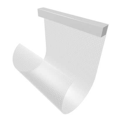 Pantalla de película transparente LED P8 de alta definición para pared de vídeo interior con fácil instalación y RGB DC5V