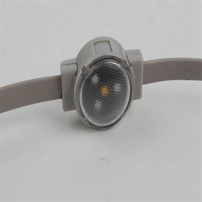 RGB SMD3535 Full color LED pixel 30mm 12V 1W redondo resistente al agua LED luces de Navidad con cubierta de lente