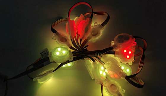 Luz de punto de píxel LED de Navidad 30 mm RGB Luz de pista impermeable