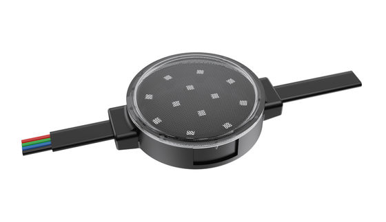 Calidad del capó 0.3W 24V RGB 50mm IP67 Luz de píxel impermeable Dmx512 Luz de punto LED